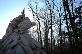 The entrance to the Marine Corps Base in Quantico, Va. Credit: Alex Wong/Getty Images