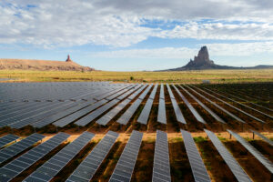 The Kayenta solar farm is seen on June 23, 2024 in Kayenta, Ariz. Credit: Brandon Bell/Getty Images