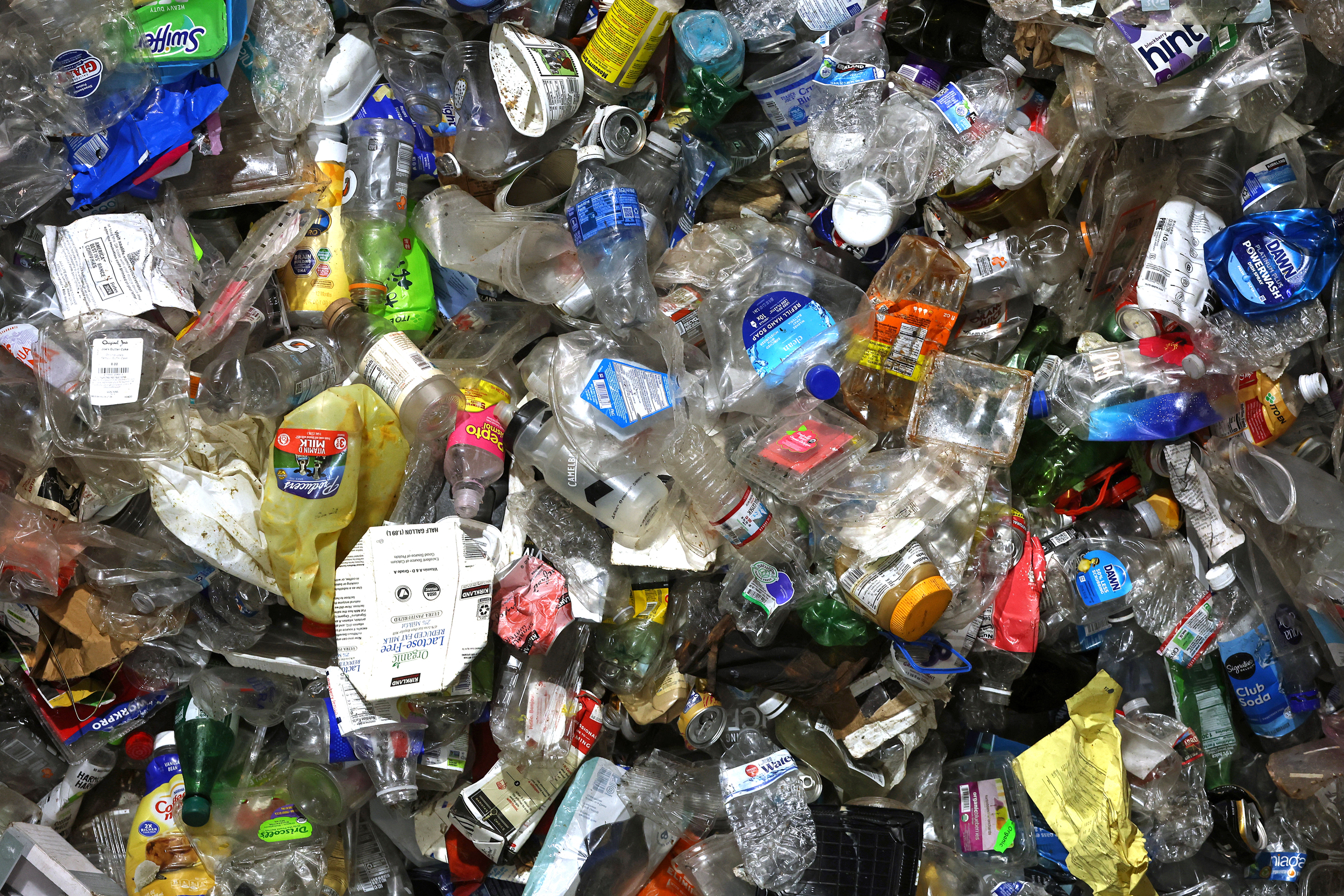 The Waste Energy plant would process plastics sourced from throughout the East Coast using pyrolysis, which breaks down materials at very high temperatures in the oxygen-free furnace. Credit: Justin Sullivan/Getty Images