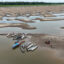 An aerial view of the Solimoes River, a tributary of the Amazon River that’s in a critical state during a historic drought, in the Brazilian state of Amazonas on Sept. 30, 2024. Credit: Michael Dantas/AFP via Getty Images