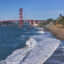 A view of Baker Beach on the shores of the Pacific Ocean in San Francisco on Feb. 26. Credit: Tayfun Coskun/Anadolu via Getty Images