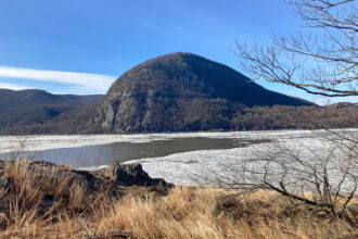 A view of Storm King Mountain from the Breakneck Ridge upper overlook, where a 7.5-mile linear park has been proposed near Cold Spring, N.Y. Credit: Lauren Dalban/Inside Climate News