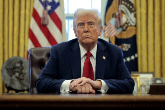 President Donald Trump fired TVA board member Michelle Moore in a filing with the U.S. Securities and Exchange Commission. Credit: Chip Somodevilla/Getty Images.