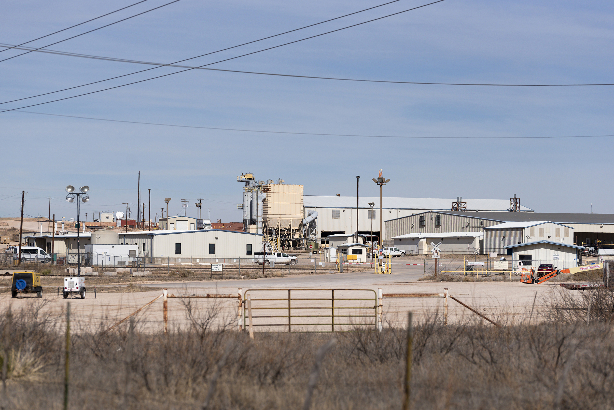 A view of the Waste Control Specialists radioactive and hazardous waste storage site in Andrews, Texas. Credit: Eli Hartman/The Texas Tribune