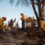 Woodland firefighting bootcamps geared toward women have offered a less intimidating entry point into the male-dominated field, where approximately 13 percent of firefighters are women. Credit: Brandon Bell/Getty Images