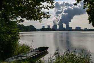 New data from NOAA shows that the concentration of atmospheric carbon dioxide increased at a record rate in 2024, partly as a result of continued burning of coal for energy like at the Jänschwalde lignite-fired power plant in Germany. Credit: Patrick Pleul/picture alliance via Getty Images