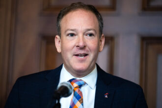 EPA Administrator Lee Zeldin speaks during a press event at the agency’s headquarters on Feb. 18. Credit: Tom Williams/CQ-Roll Call, Inc via Getty Images