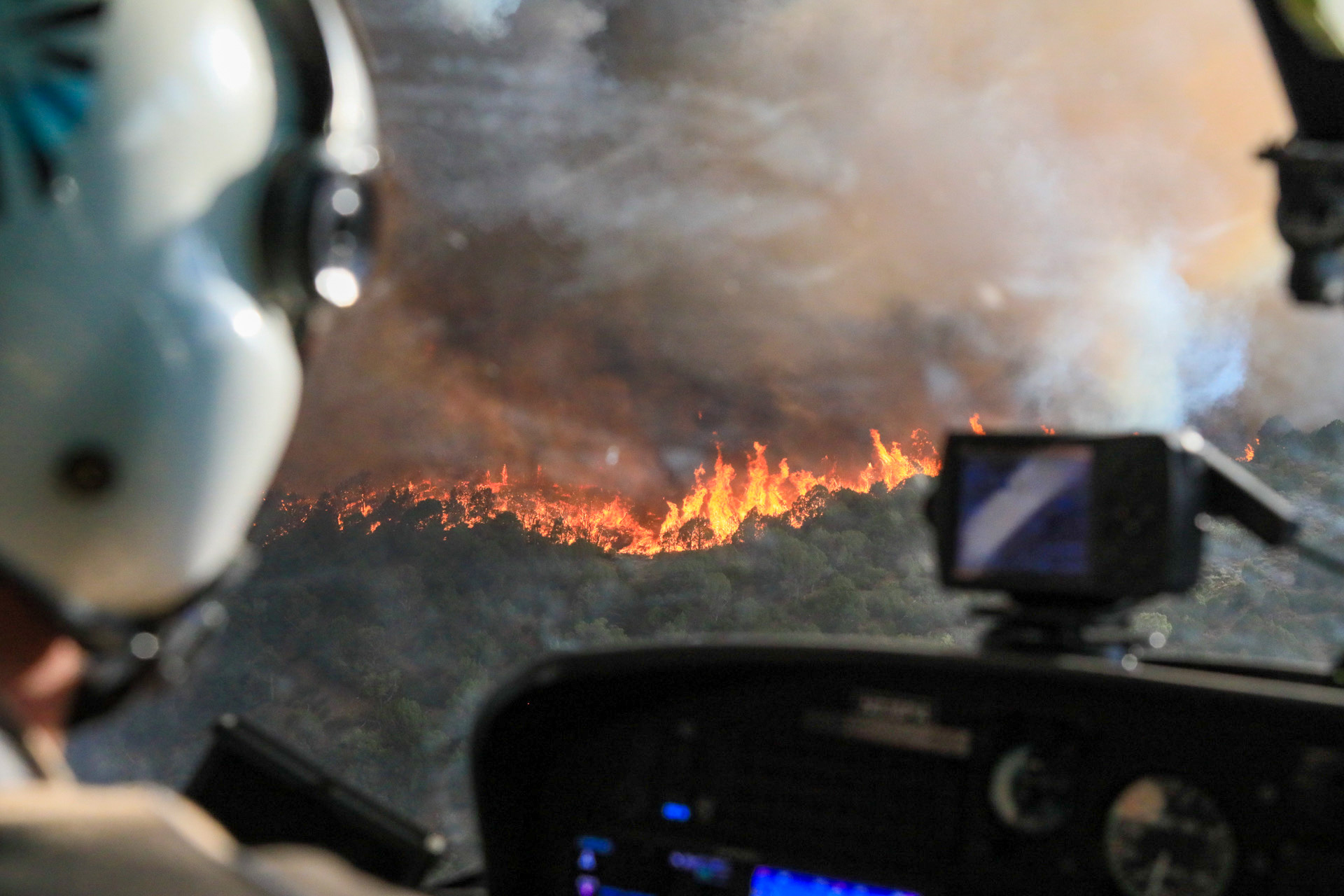 The Grizzly Creek Fire burns in the White River National Forest on Aug. 13, 2020. Credit: U.S. Forest Service