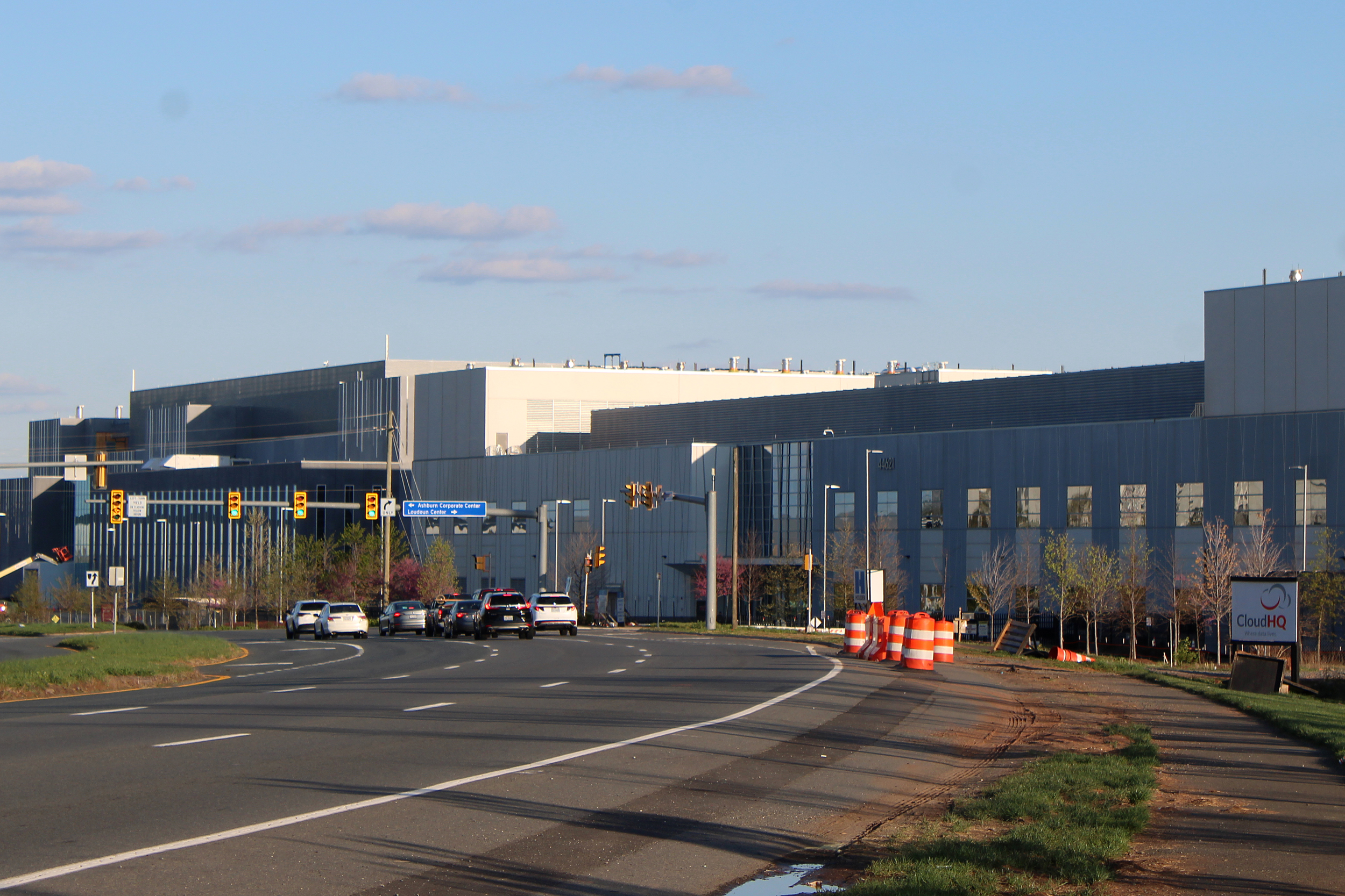 A view of a data center, one of several in Loudoun County, similar to the proposed project in Fairfax County. Credit: Charles Paullin/Inside Climate News