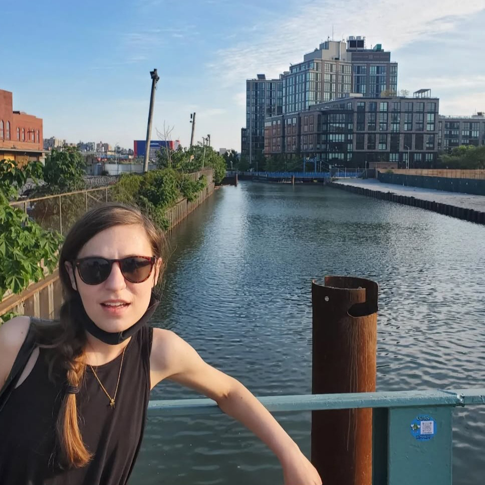 The author, Jordan Gass-Pooré, visits the Gowanus Canal for the first time in 2022. Credit: Jordan Gass-Pooré/Inside Climate News