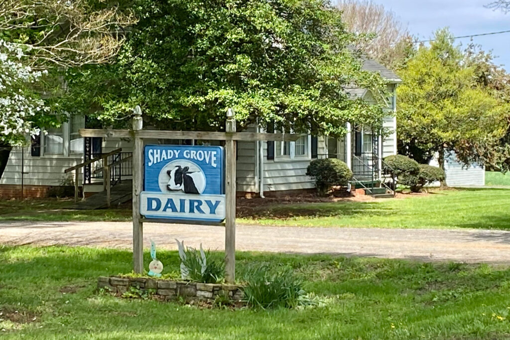 Shady Grove Dairy in Yadkin County, N.C. received off spec fertilizer containing PFAS. Credit: Lisa Sorg/Inside Climate News