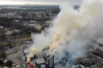After the Winston Weaver fertilizer plant caught fire, the facility's owners shipped thousands of gallons of fire suppressant water to a dairy farm in Yadkin County. That material contained toxic PFAS. Credit: Winston-Salem Fire Department