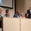 Brandon Jones (center), president of the American Geophysics Union, speaks about how the global science community can withstand political attacks on science during the European Geosciences Union annual conference on May 2. Credit: Bob Berwyn/Inside Climate News