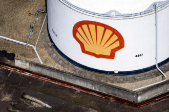 An aerial view of the Shell refinery in Rotterdam, Netherlands. Credit: Koen Van Weel/ANP/AFP via Getty Images