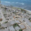 The view shows a lot of concrete where houses used to be