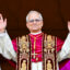 Newly elected Pope Leo XIV arrives on the central balcony of Saint Peter’s Basilica for the first time after the cardinals ended the conclave in the Vatican on May 8. Credit: Alberto Pizzoli/AFP via Getty Images