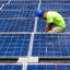 A solar array is installed at an apartment complex in Charlotte, N.C. Credit: Logan Cyrus/The Washington Post via Getty Images