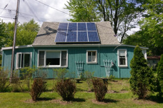 A home with rooftop panels installed by CBS Solar in Michigan. Credit: Courtesy of CBS Solar