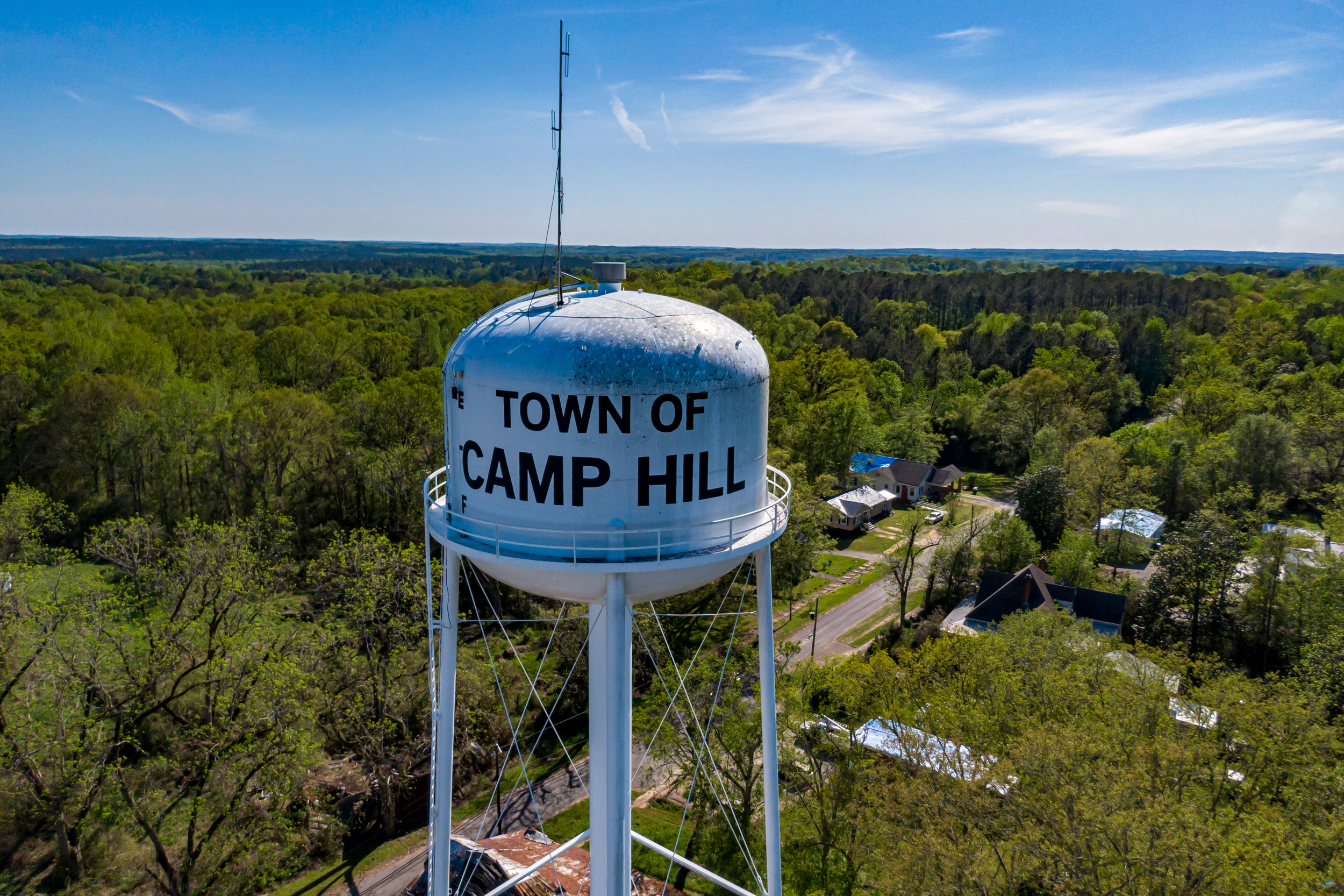 Camp Hill, a majority-Black town of around 1,000 residents, is located in east Alabama’s Tallapoosa County. Credit: Lee Hedgepeth/Inside Climate News