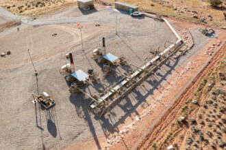 A small compressor station for an LNG pipeline is seen in Spanish Valley near Moab, Utah. Credit: Jon G. Fuller/VW Pics/Universal Images Group via Getty Images