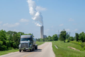 Emissions fume at the coal-fired Oak Grove Power Plant on April 29, 2024, in Robertson County, Texas. Credit: Brandon Bell/Getty Images
