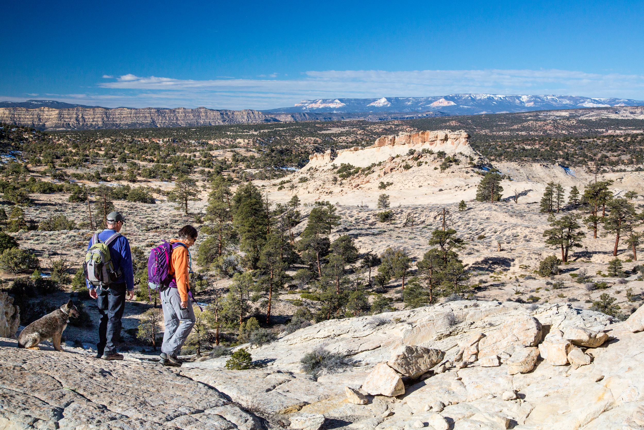 Hikers move through Grand Staircase-Escalante National Monument in Utah. Credit: Bob Wick/BLM