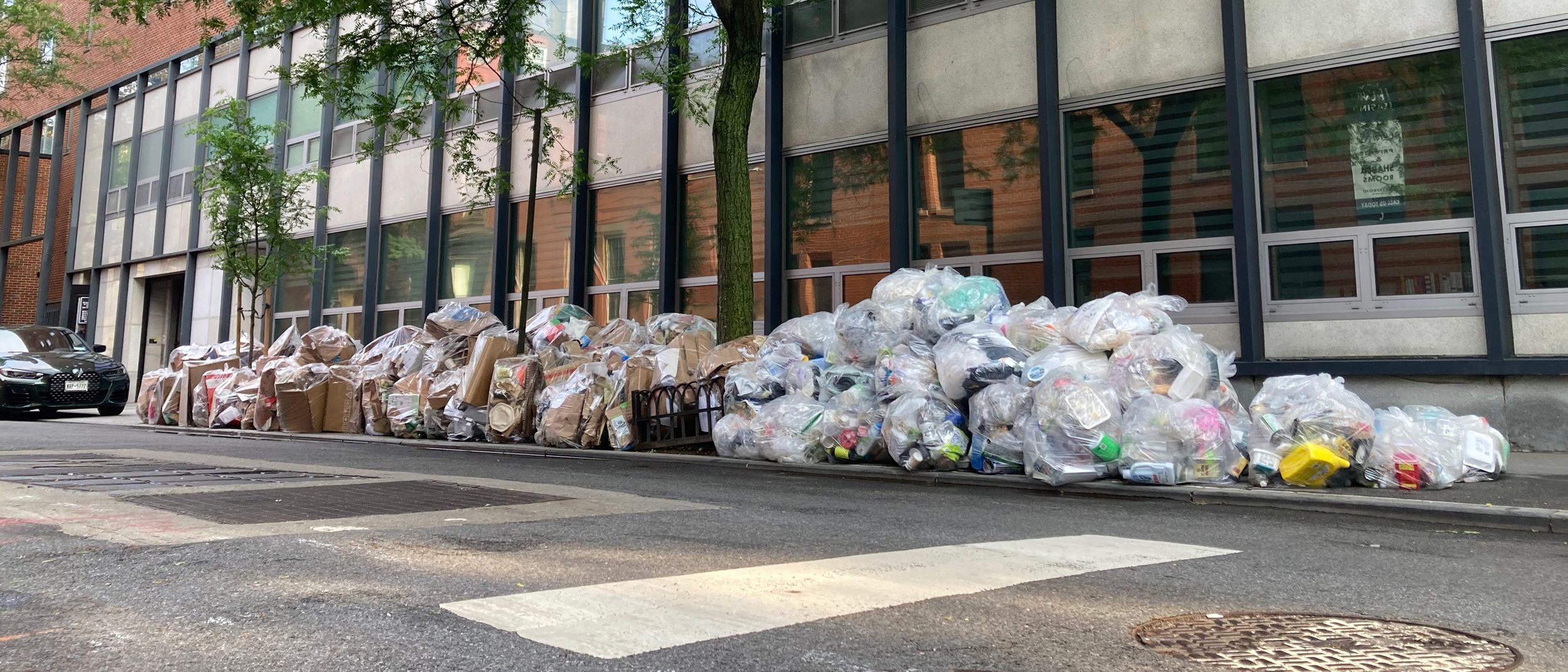 Much of New York City’s waste ends up in large landfills upstate or in neighboring states if it’s not incinerated. Credit: Lauren Dalban/Inside Climate News 
