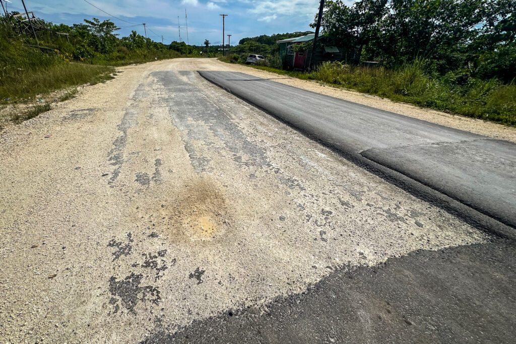With Chinese investment, the Solomon Islands is repaving roads in Noro and upgrading the airport in Munda. Credit: Nathan Eagle/Civil Beat