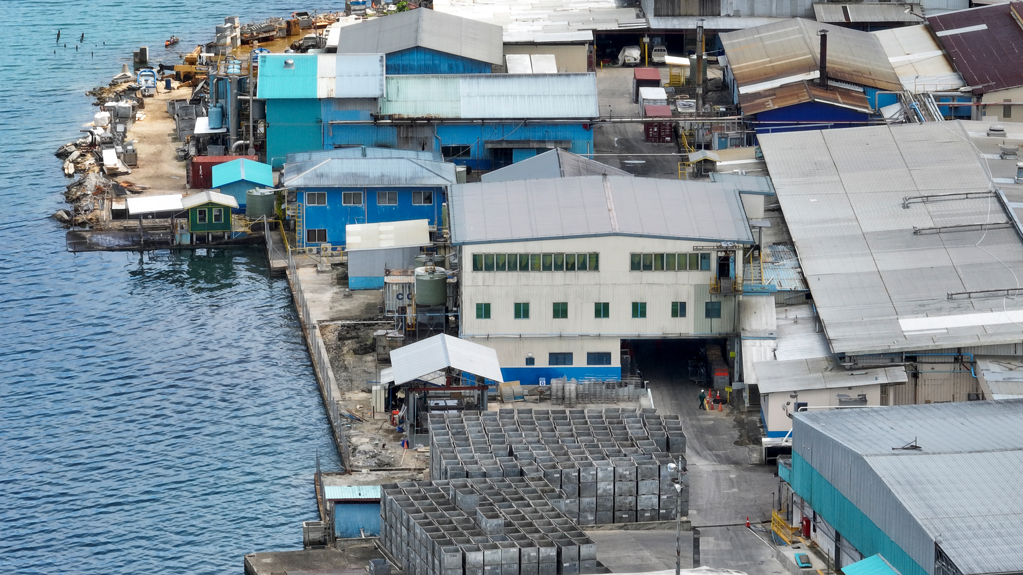 The SolTuna tuna cannery in Noro, a remote village in the Western Province of the Solomon Islands. Credit: Nathan Eagle/Civil Beat