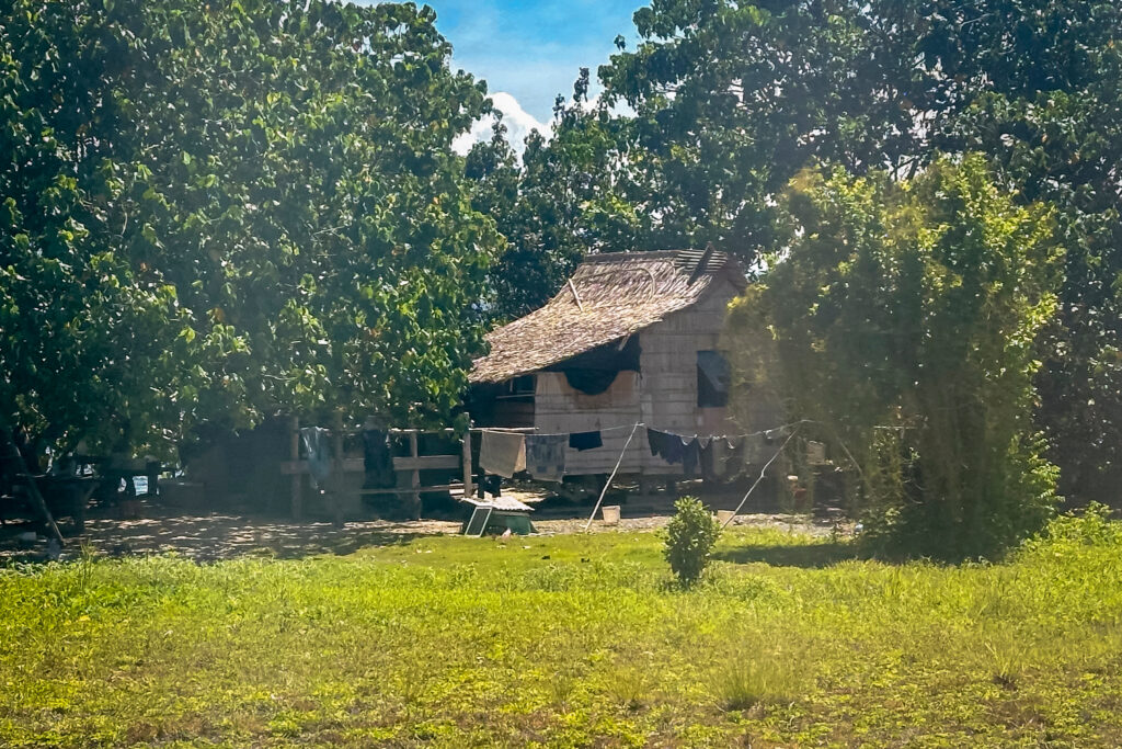 A home in the Western Province of the Solomon Islands. Credit: Nathan Eagle/Civil Beat