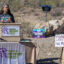 Jennifer Allen, a Pima County supervisor who represents the district containing Ironwood Forest National Monument, speaks at a rally to protect the area on June 7. Credit: Kathleen Dreier Photography/Friends of Ironwood Forest