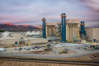 Duke Energy’s Asheville Combined Cycle Station, a natural gas power plant, in Buncombe County, N.C. Credit: Duke Energy