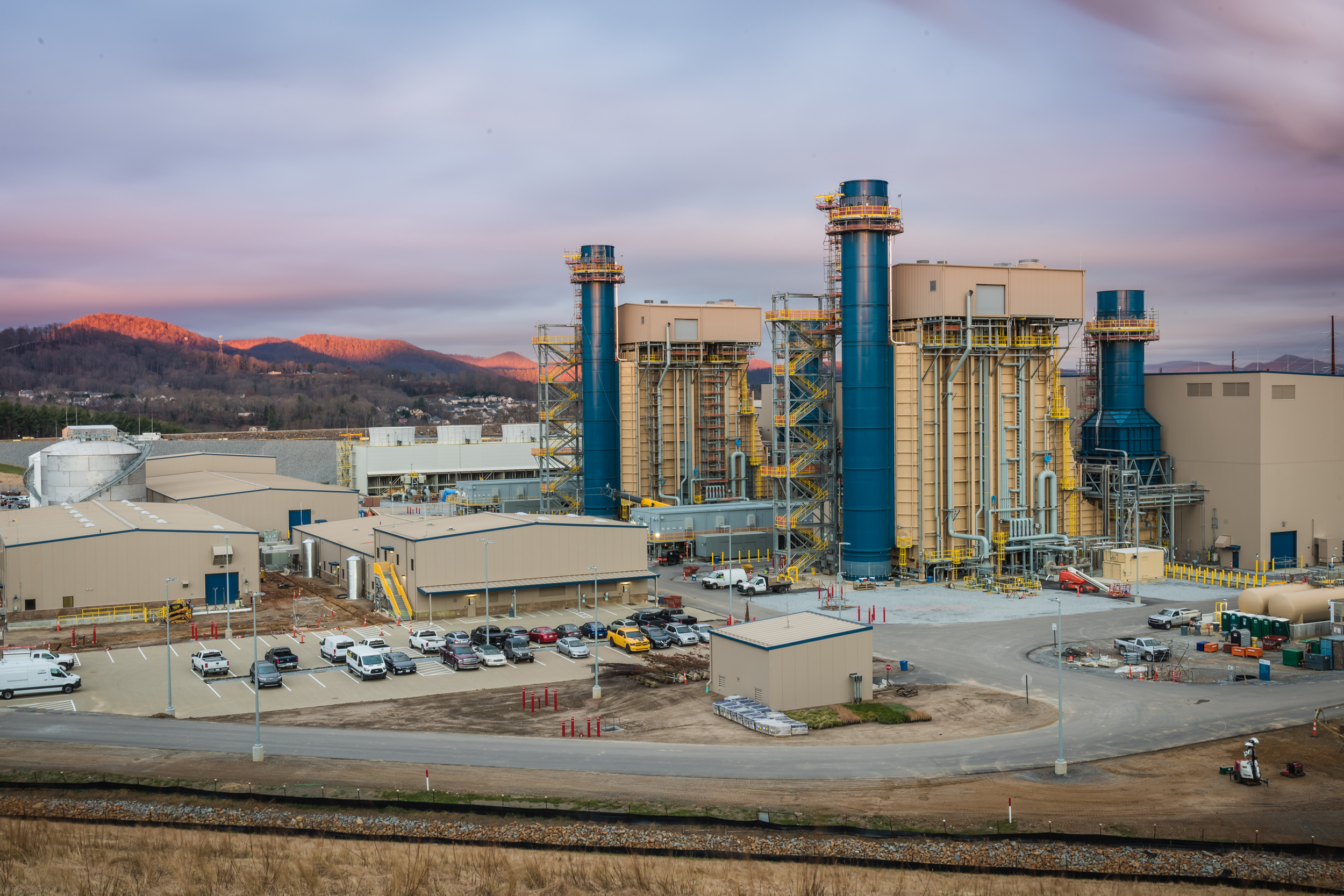 Duke Energy’s Asheville Combined Cycle Station, a natural gas power plant, in Buncombe County, N.C. Credit: Duke Energy