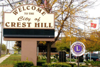 The community water system in Crest Hill, Ill., was one of 47 to receive a notice by the Illinois Environmental Protection Agency warning of contaminated water. Credit: City of Crest Hill
