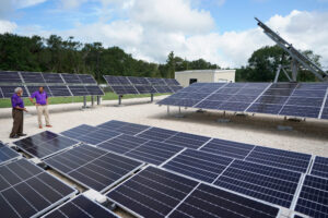 A view of the Prairie View A&M University Solar Lab in Prairie View, Texas. Credit: Melissa Phillip/Houston Chronicle via Getty Images
