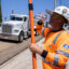 A road worker drinks water at a construction site in Los Angeles as southern California faces a heatwave on Sept. 4, 2024. Credit: Etienne Laurent/AFP via Getty Images