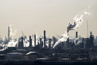 A PEMEX oil refinery is seen on April 8 in Deer Park, Texas. Credit: RONALDO SCHEMIDT/AFP via Getty Images