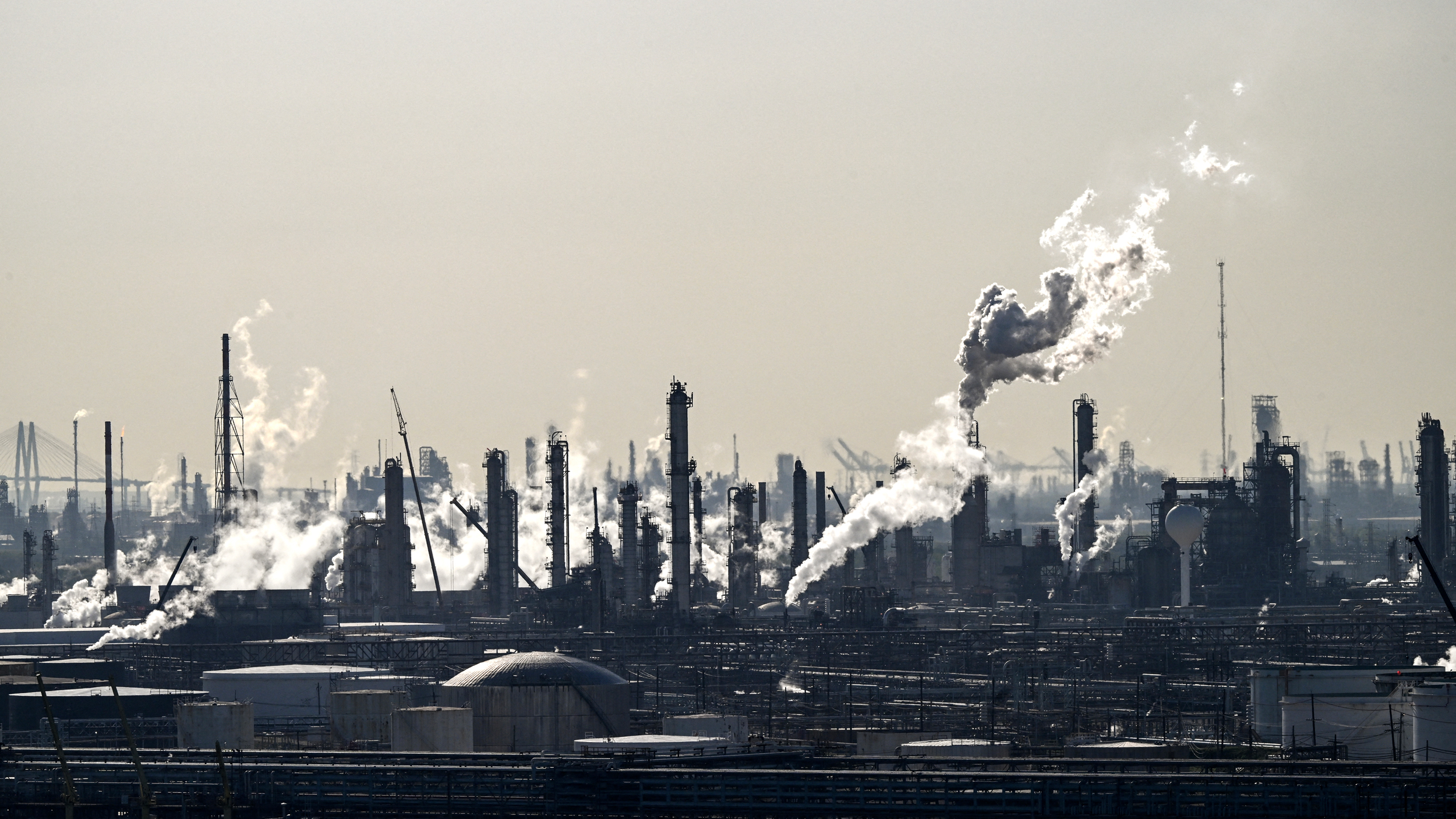 A PEMEX oil refinery is seen on April 8 in Deer Park, Texas. Credit: RONALDO SCHEMIDT/AFP via Getty Images