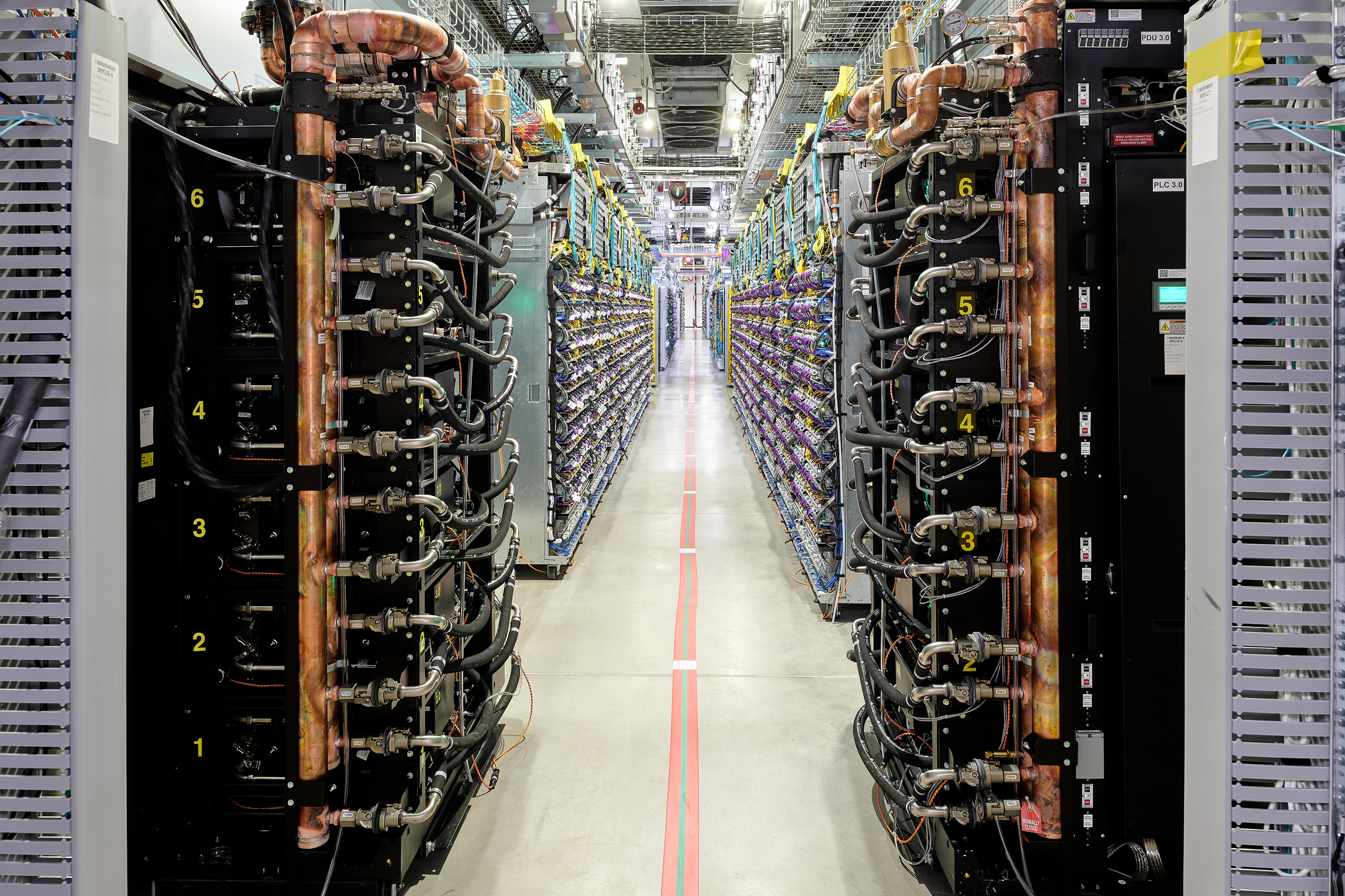 A look inside Google’s New Albany data center in Central Ohio. Credit: Google