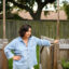 Traci Donatto outside her home in Deer Park, Texas. After 20 years away, she returned to the Houston suburb to care for her father, a former contract welder for the petrochemical industry who is dying of cancer. Credit: Mark Felix/Public Health Watch