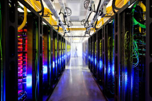 Inside Google’s data center in Council Bluffs, Iowa. Credit: Google