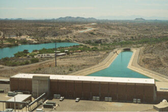The Central Arizona Project has over 300 miles of canals that deliver Colorado River water to Phoenix and other areas. Credit: Jake Bolster/Inside Climate News