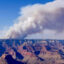 The Dragon Bravo Fire burns through the North Rim of the Grand Canyon National Park on July 11. Credit: Grand Canyon National Park via Getty Images