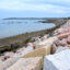 A wall made of boulders protects portions of Sipayik’s eastern coast from tidal erosion in Maine. Credit: Sydney Cromwell/Inside Climate News