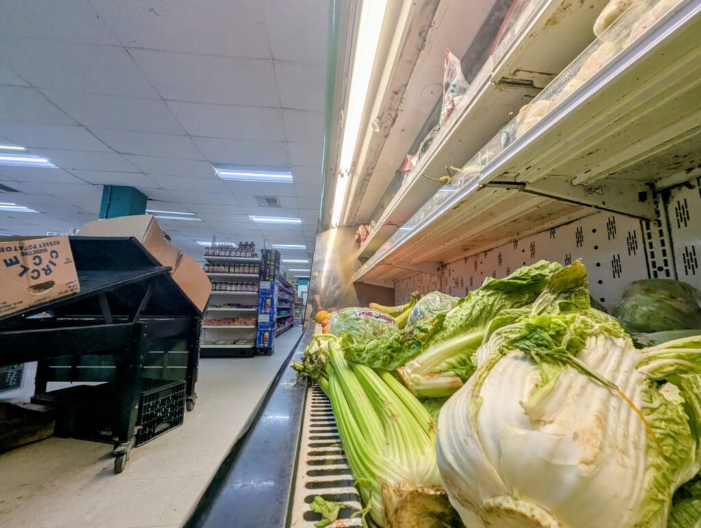 Vegetables wilt at K&K Island Pride Super Market in Majuro, where they are expensive and generally seen as a luxury. Credit: Thomas Heaton/Civil Beat