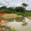 Near Moku, Haut-Uélé province in the Democratic Republic of the Congo, an Indigenous Mbuti woman points to a flooded, abandoned mine where her young relative drowned. Credit: Courtesy of PAX