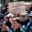 Demonstrators gather to protest against federal cuts to scientific research outside the headquarters of NOAA on March 3 in Silver Spring, Md. Credit: Chip Somodevilla/Getty Images