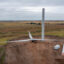 A wind turbine awaits construction in Balko, Okla. Credit: Jim West/UCG/Universal Images Group via Getty Images