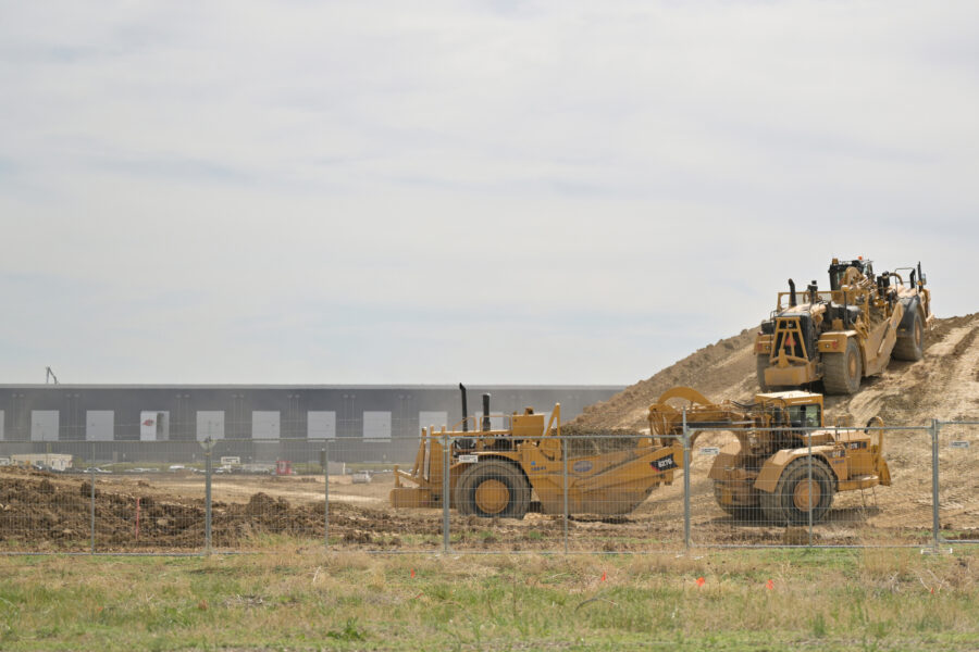 The construction site of a 65-acre data center on May 13 in Aurora, Colo. The new facility could consume as much electricity as 176,000 homes. Credit: RJ Sangosti/MediaNews Group/The Denver Post via Getty Images
