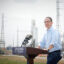Pennsylvania Gov. Josh Shapiro speaks in front of the Keystone Trade Center during a press conference on Aug. 7 in Falls Township, Pa.